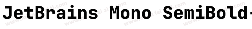 JetBrains Mono SemiBold字体转换